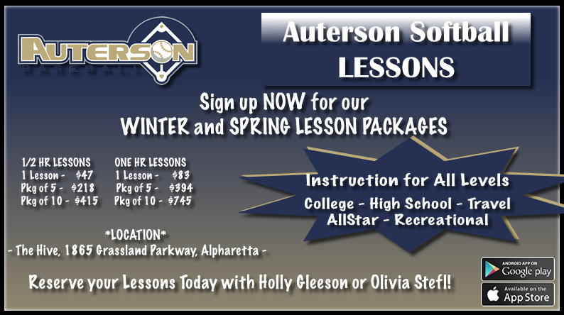 Sign Up Now for Softball Winter and Spring Lessons!