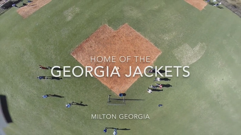Jackets Field Flyover during Ga. Jackets Practice